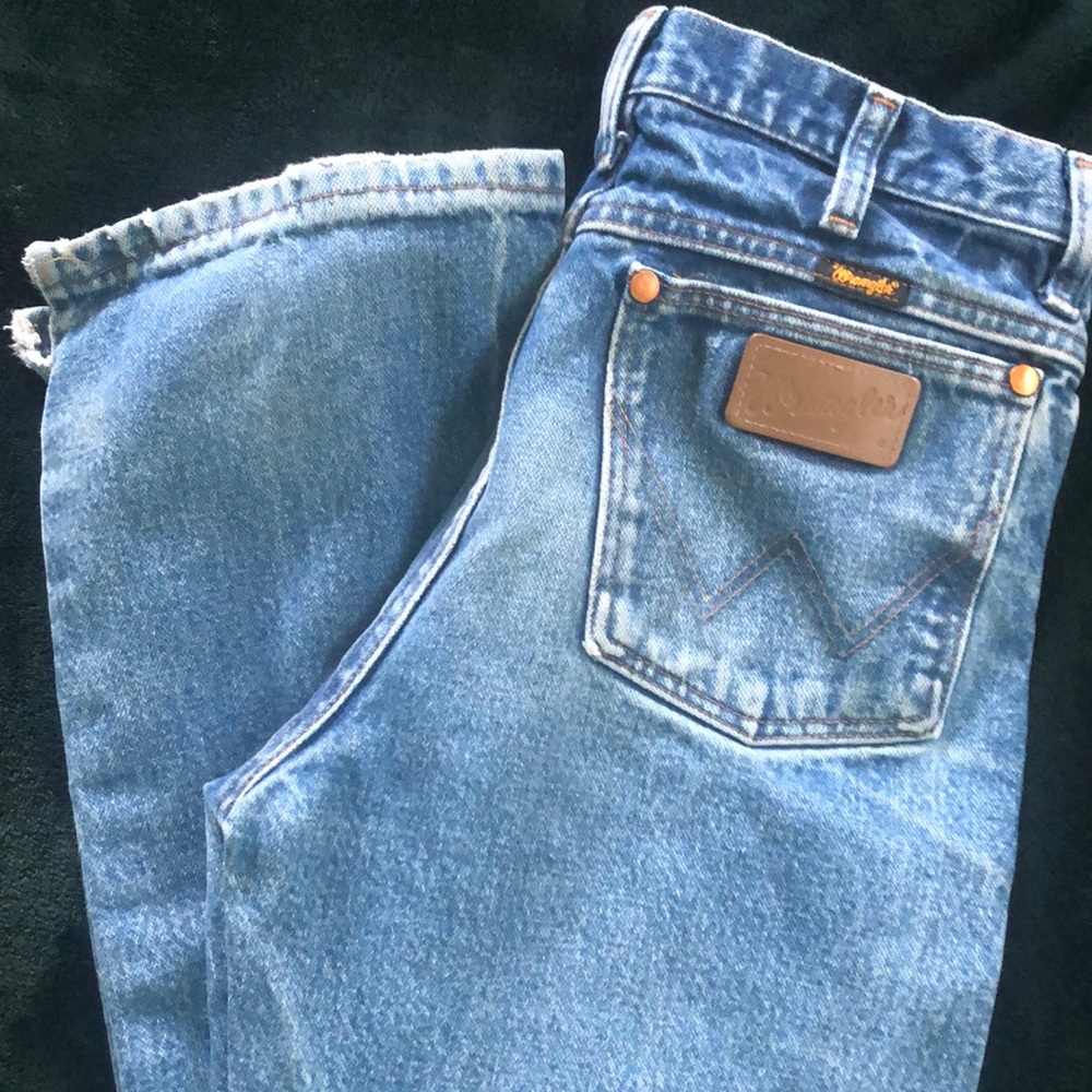 Vintage WORN wranglers 29X36